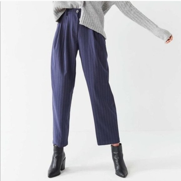 Urban Outfitters Pants - Urban Outfitters Charlotte High Rise Pinstripe Pants Sz 0